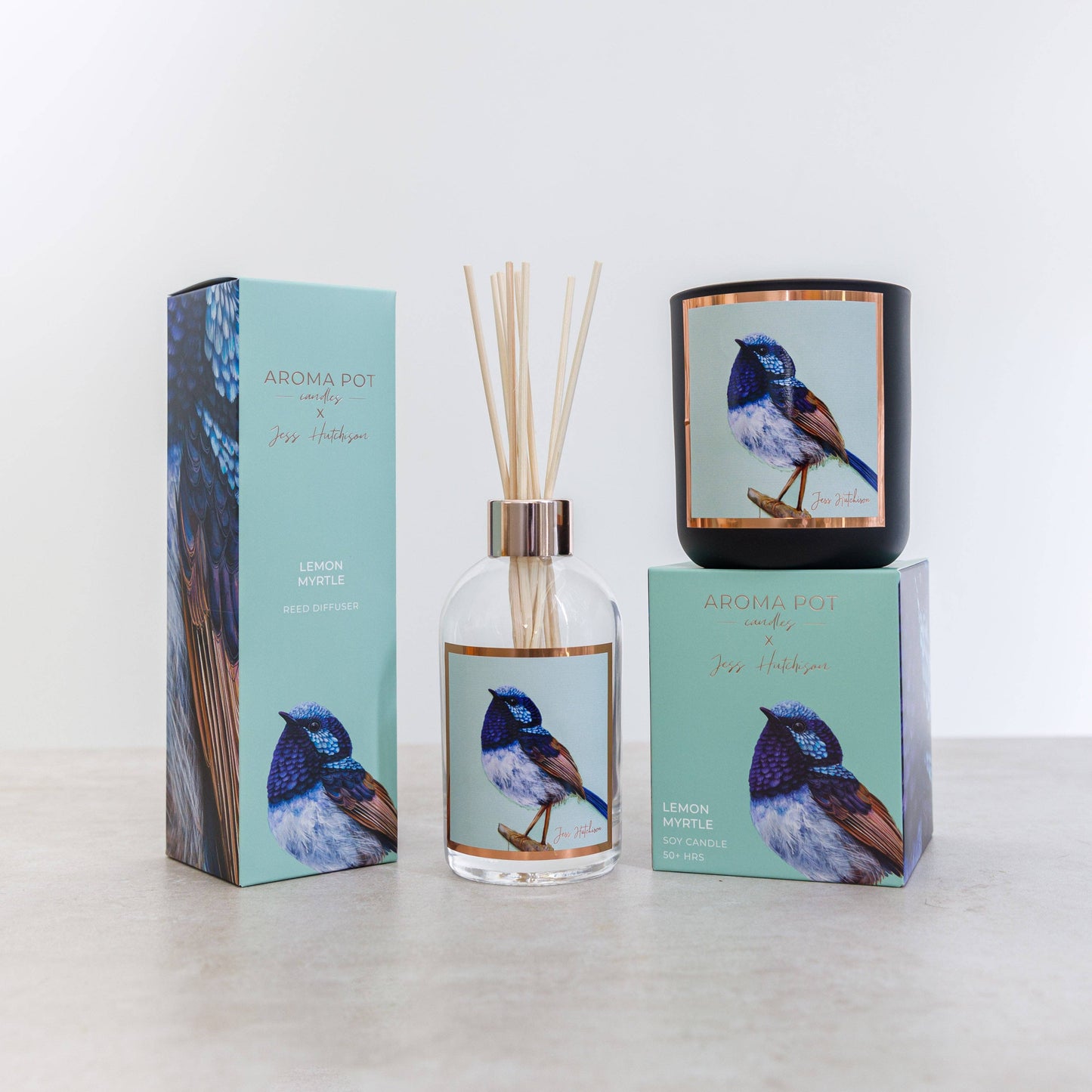 Australian artist soy candle | lemon myrtle | 50+hrs