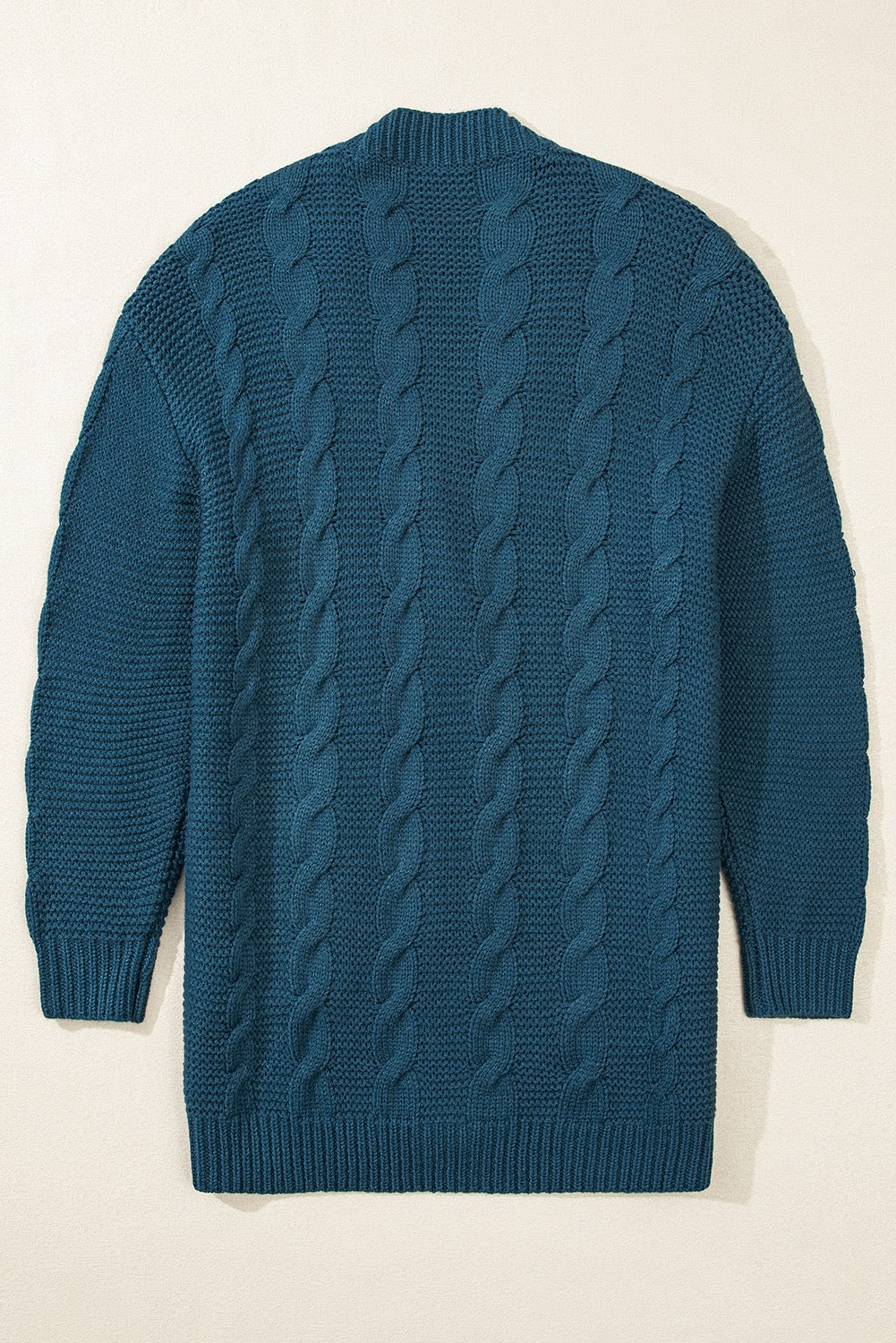 Teal longline cardigan