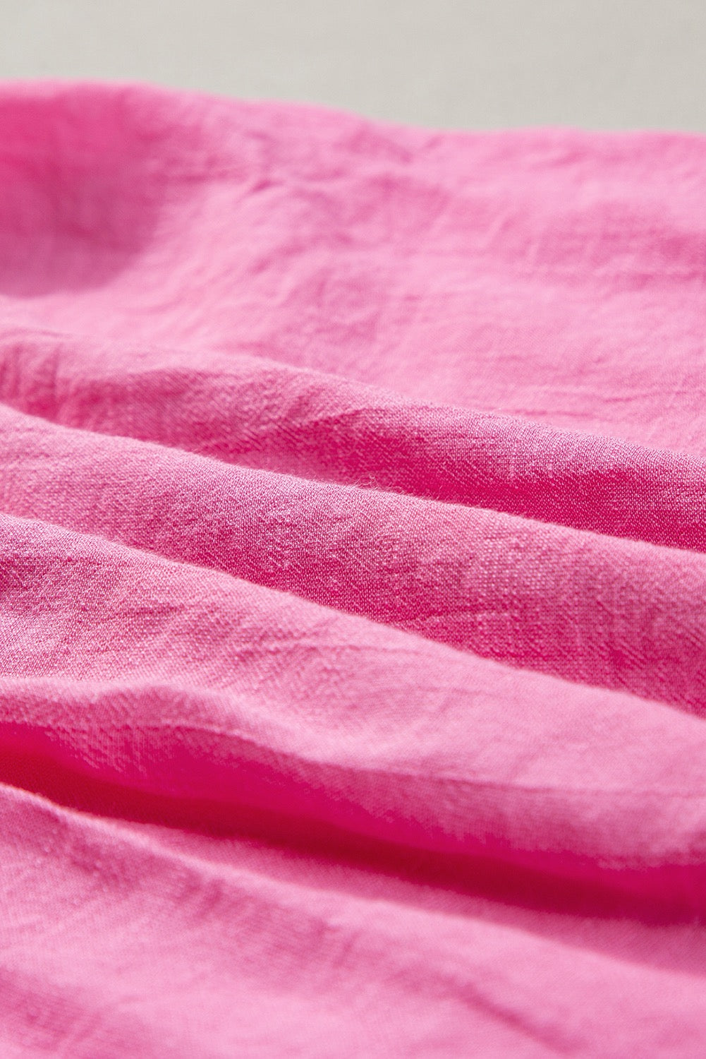 Pink split neck blouse