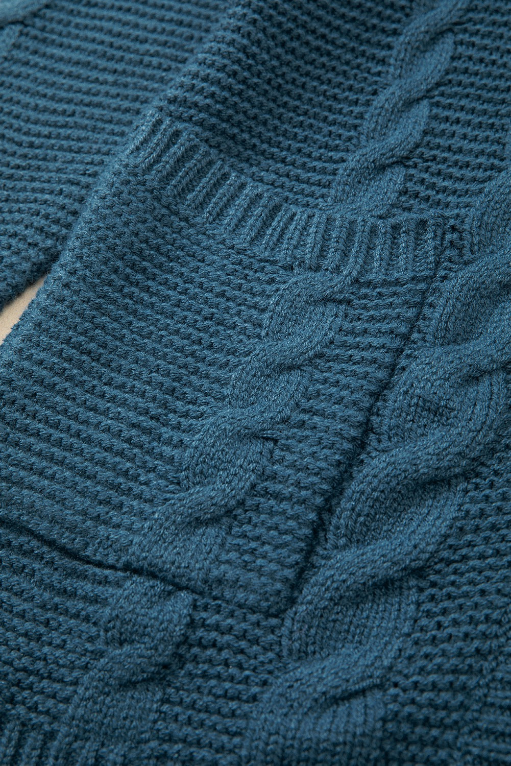 Teal longline cardigan