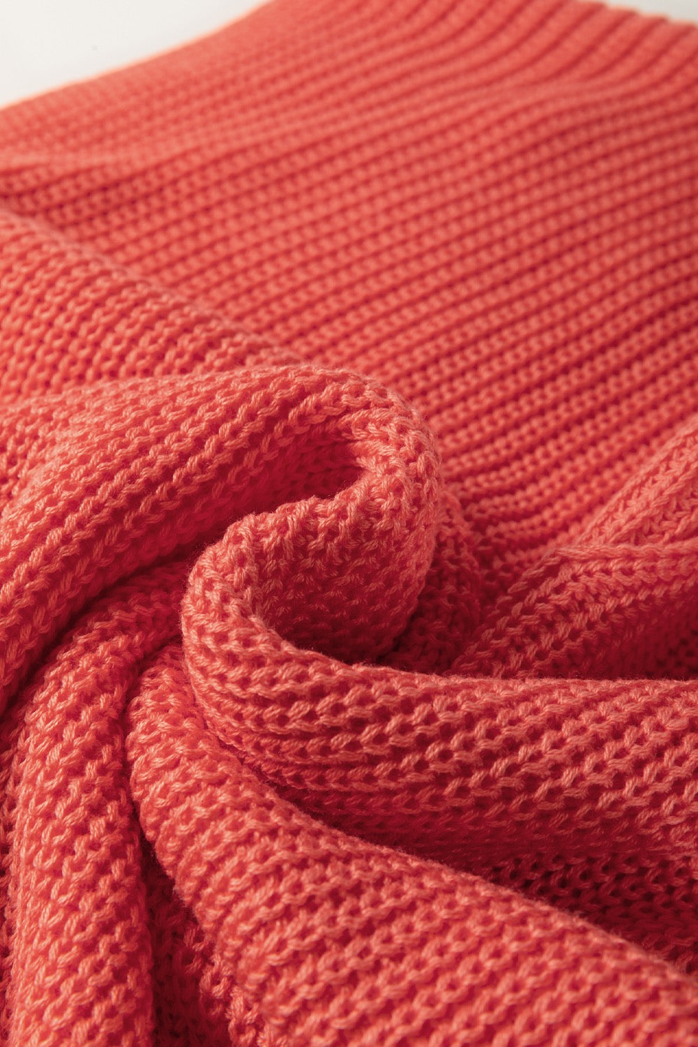 Flamingo textured knitted sweater