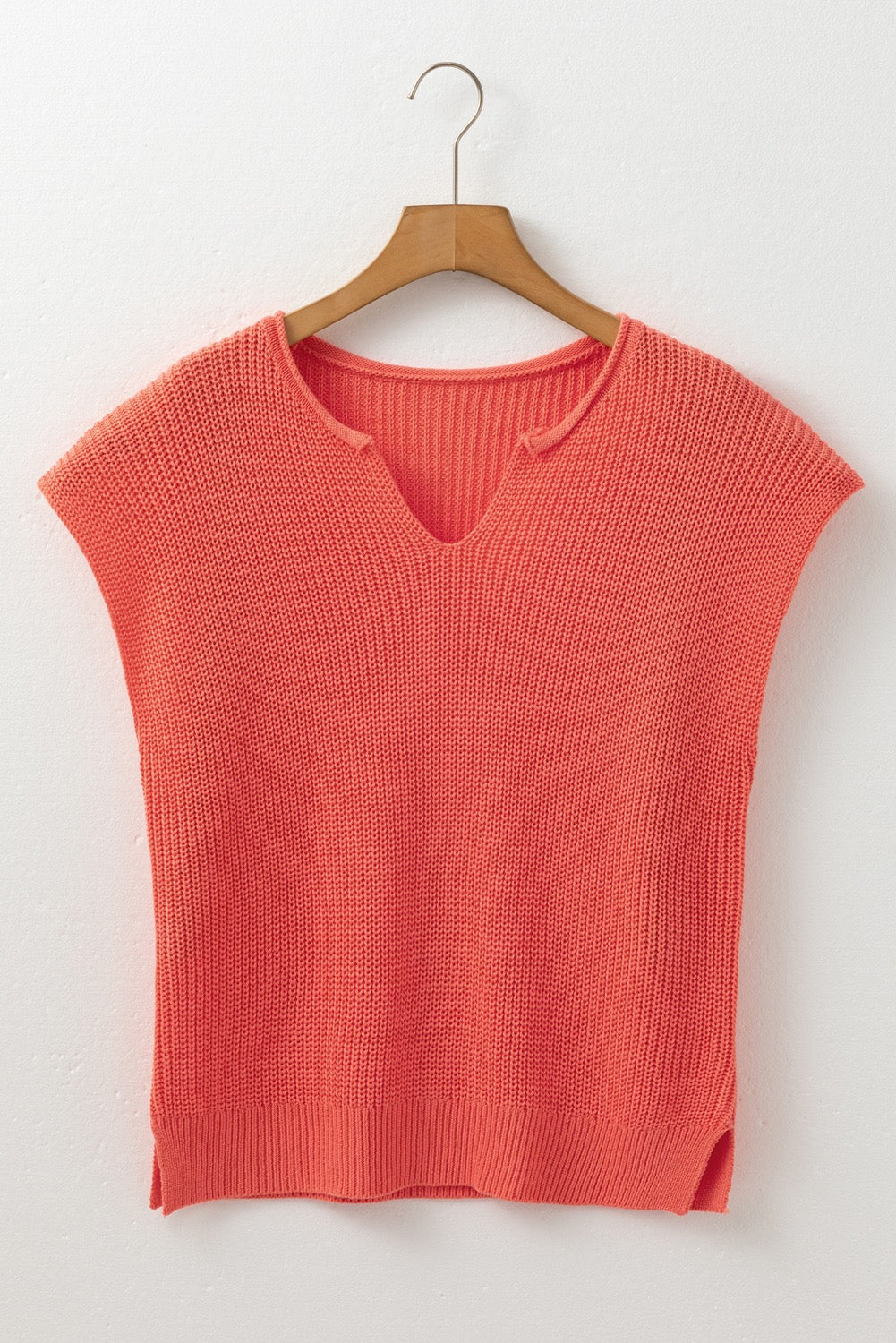 Flamingo textured knitted sweater