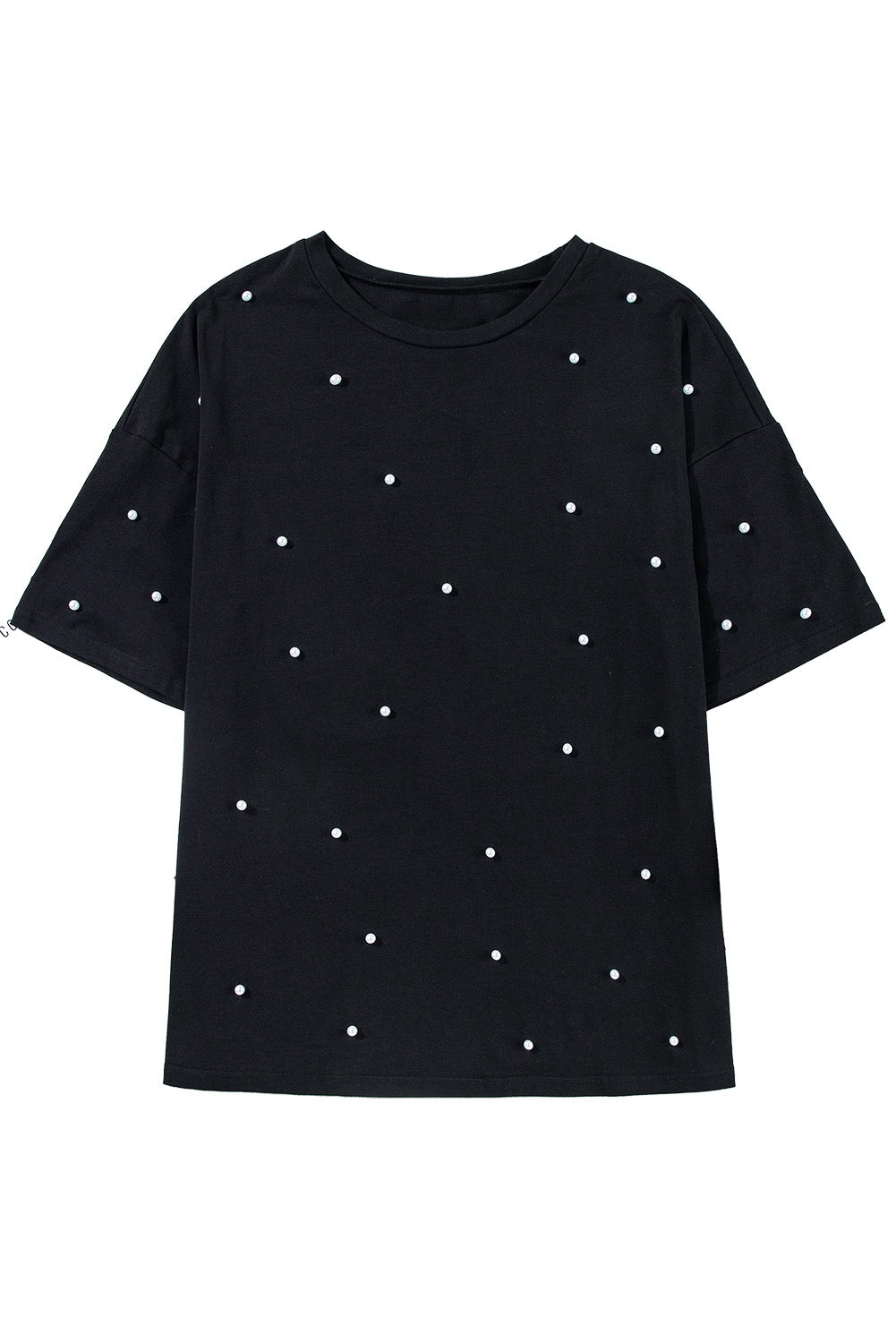 Black Pearl beaded T-shirt