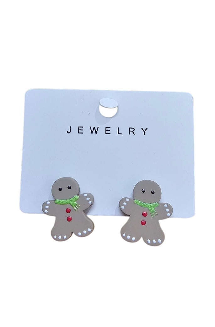 Cute Ginger Bread Man Earrings