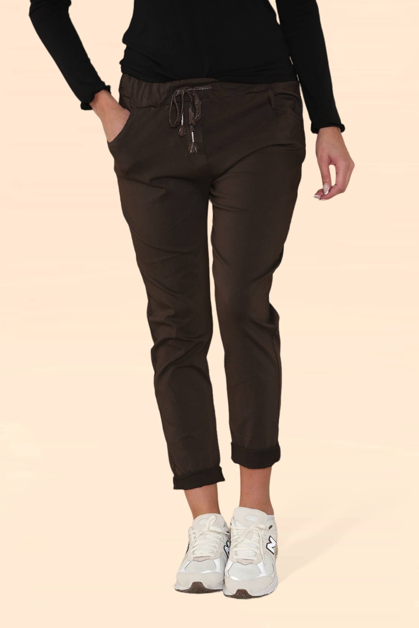 Plain Bi-Stretch Magic Trousers