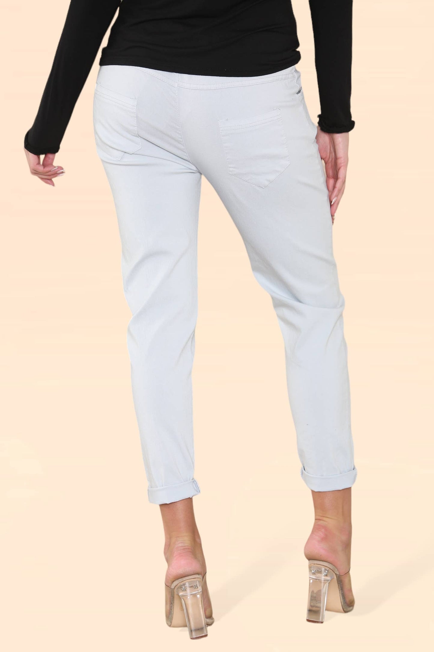 Plain Bi-Stretch Magic Trousers