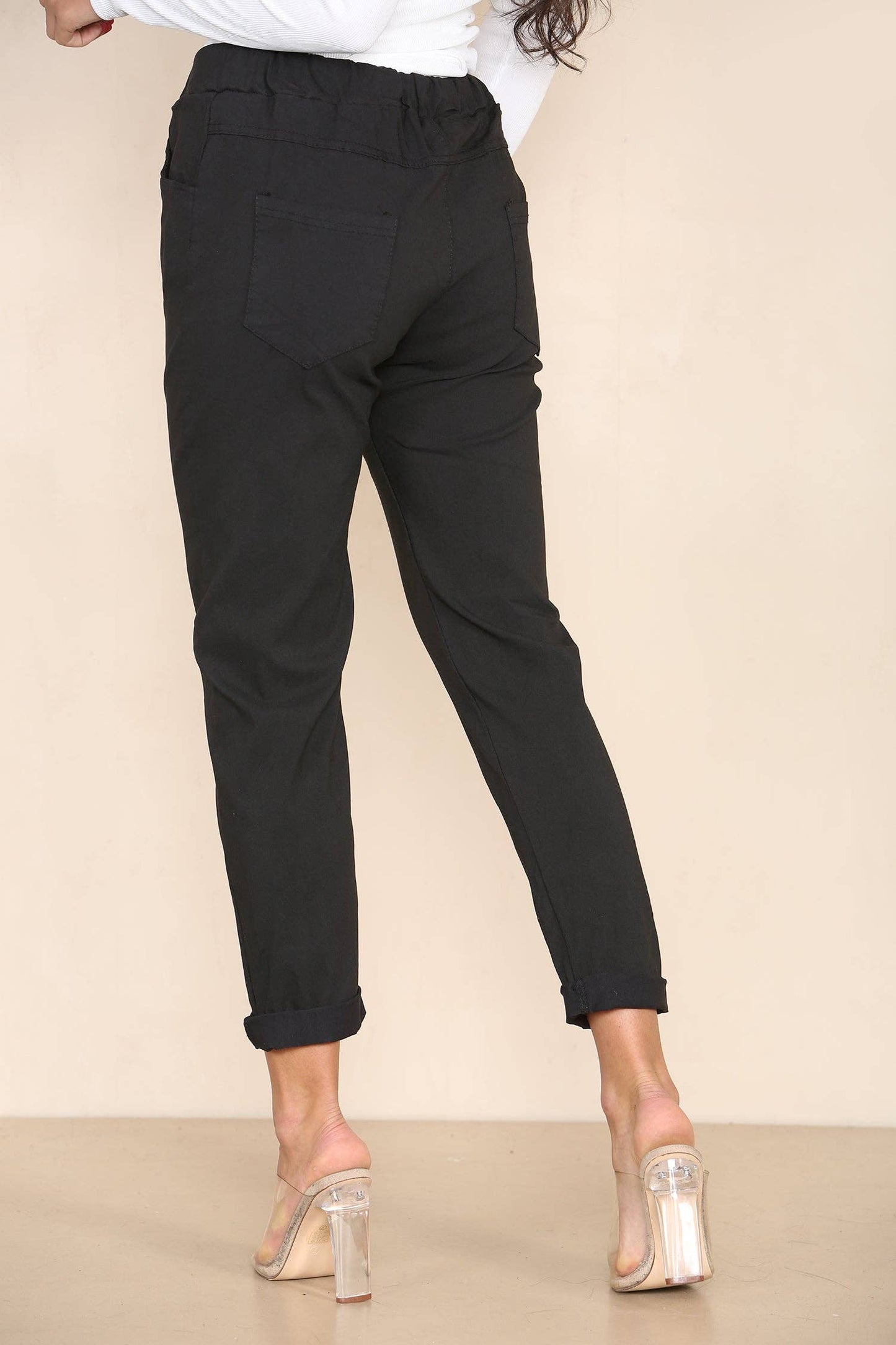Plain Bi-Stretch Magic Trousers