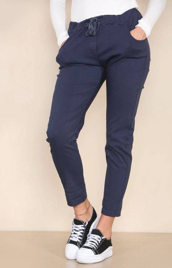 Plain Bi-Stretch Magic Trousers