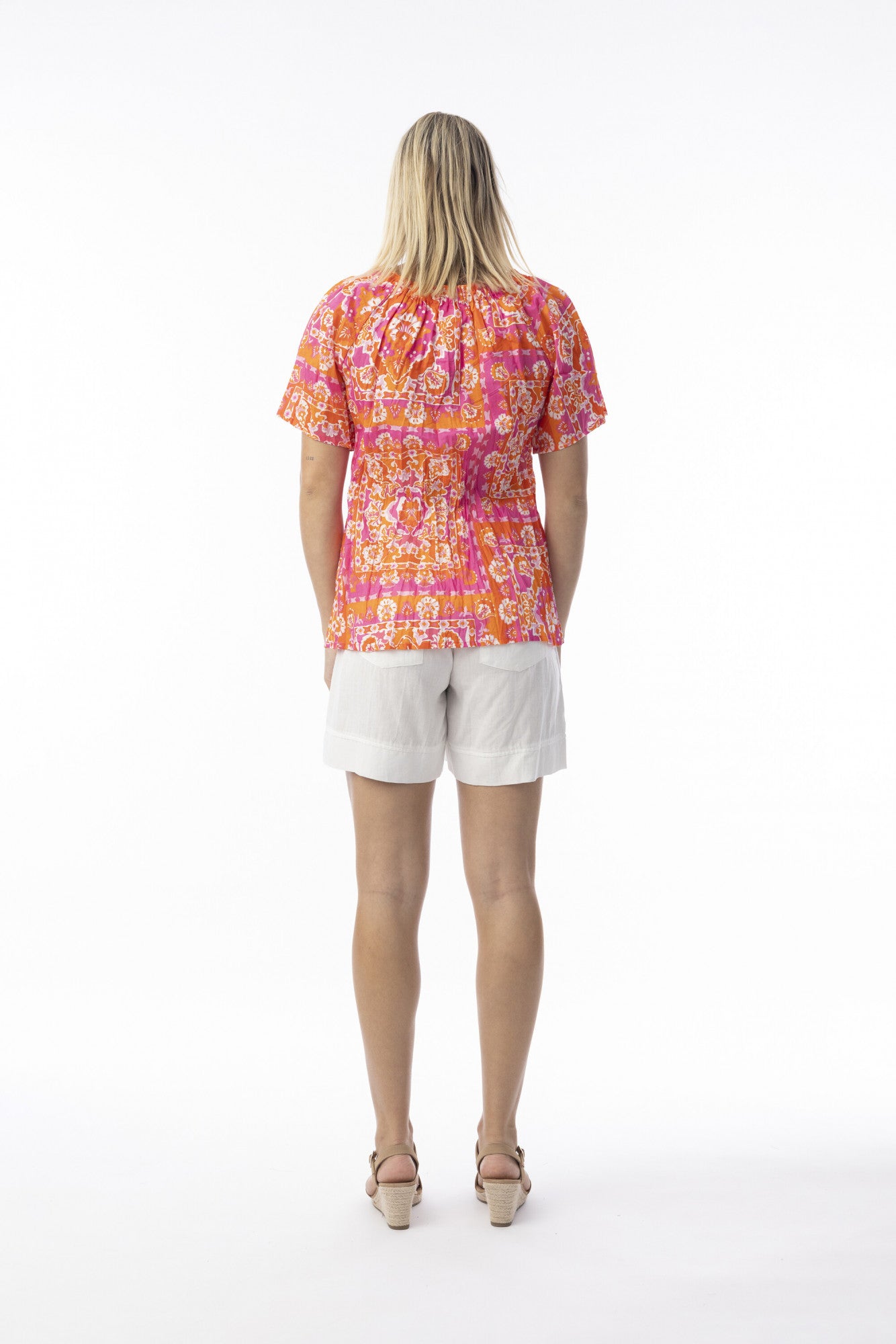 Montevideo Pink Top Short Sleeve