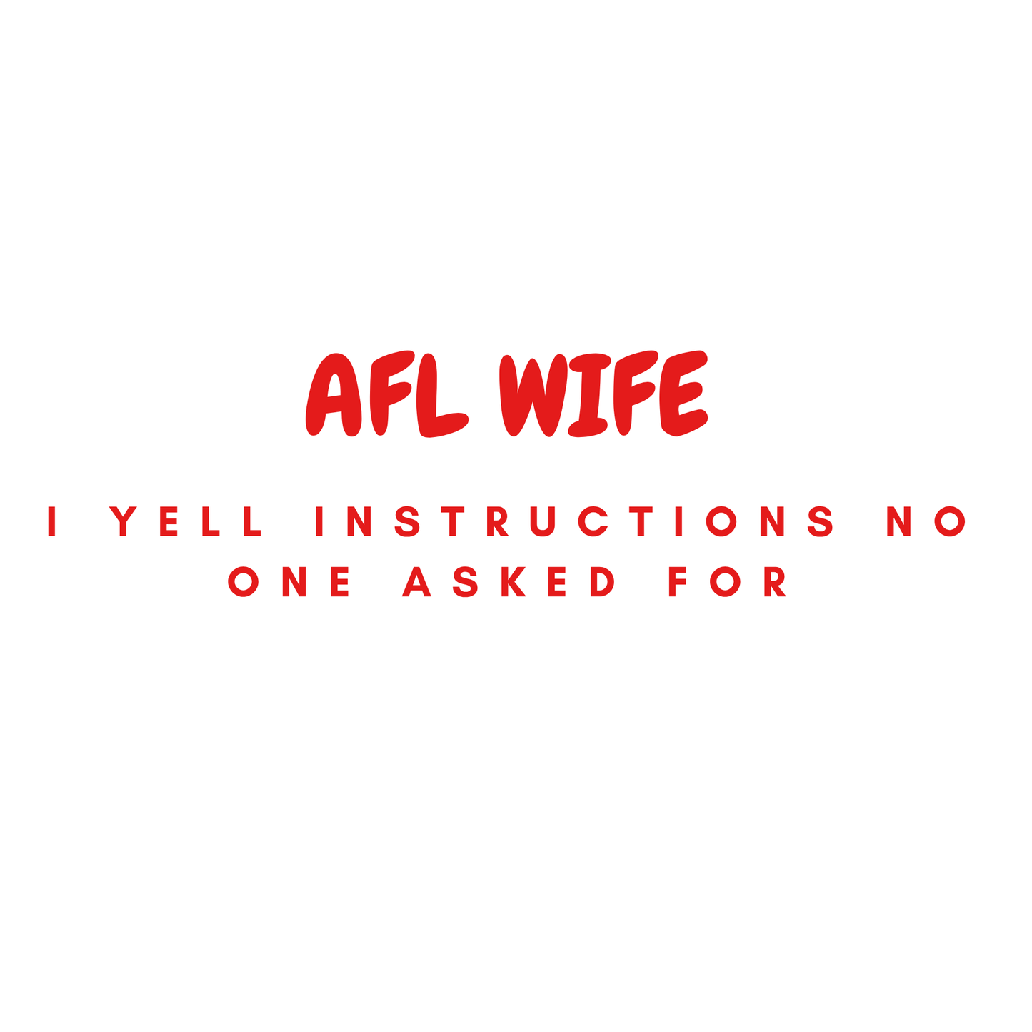 Sports supporter Tshirts - AFL - PRE ORDER