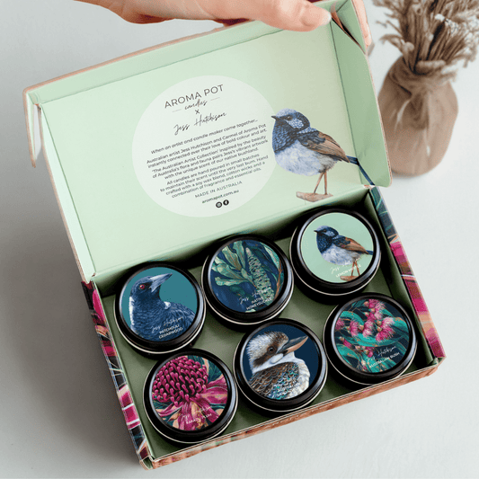 Australian candle sample pack | artist mini tins | 90+hrs