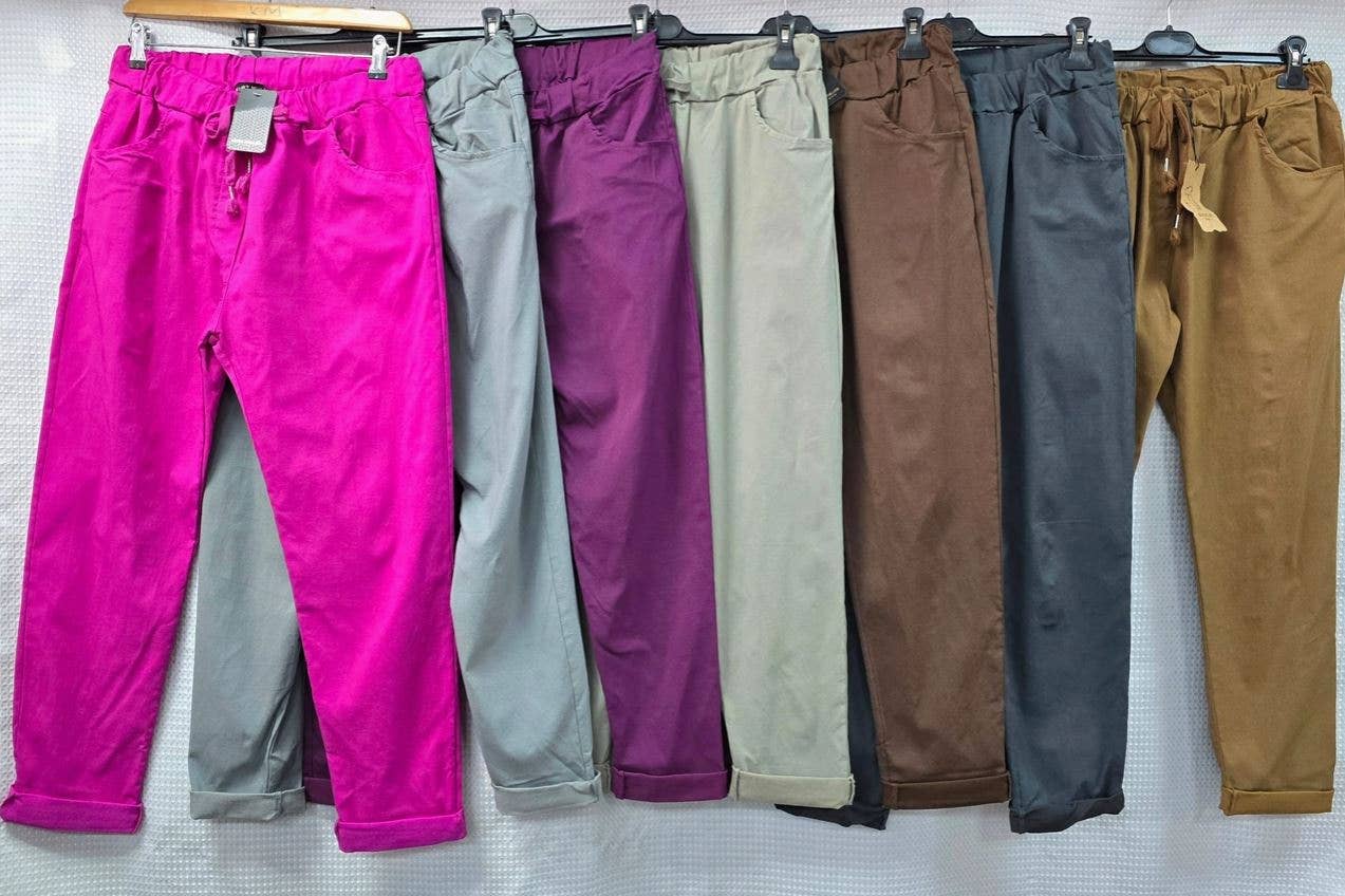 Plain Bi-Stretch Magic Trousers