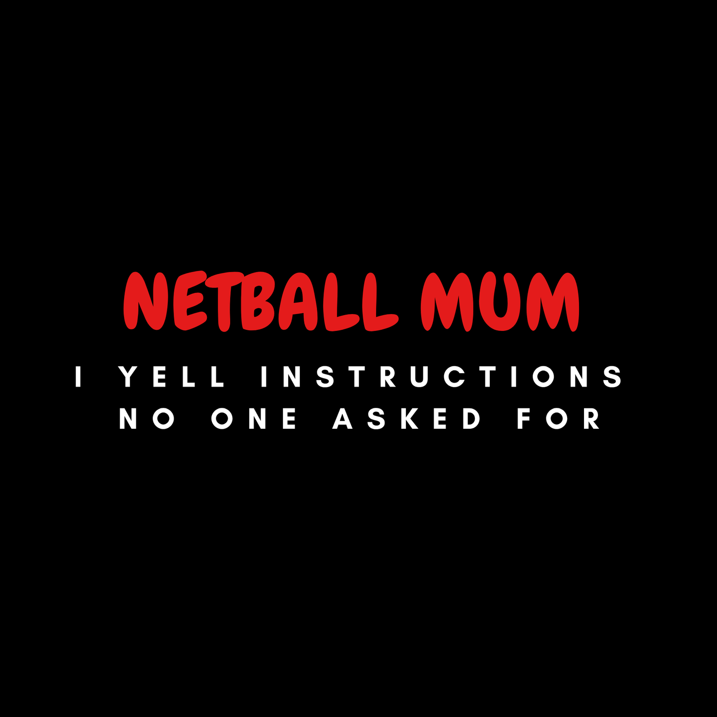 Sports supporter Tshirts - Netball PRE ORDER