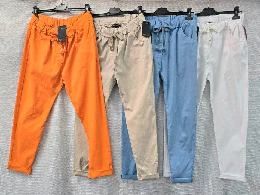 Plain Bi-Stretch Magic Trousers