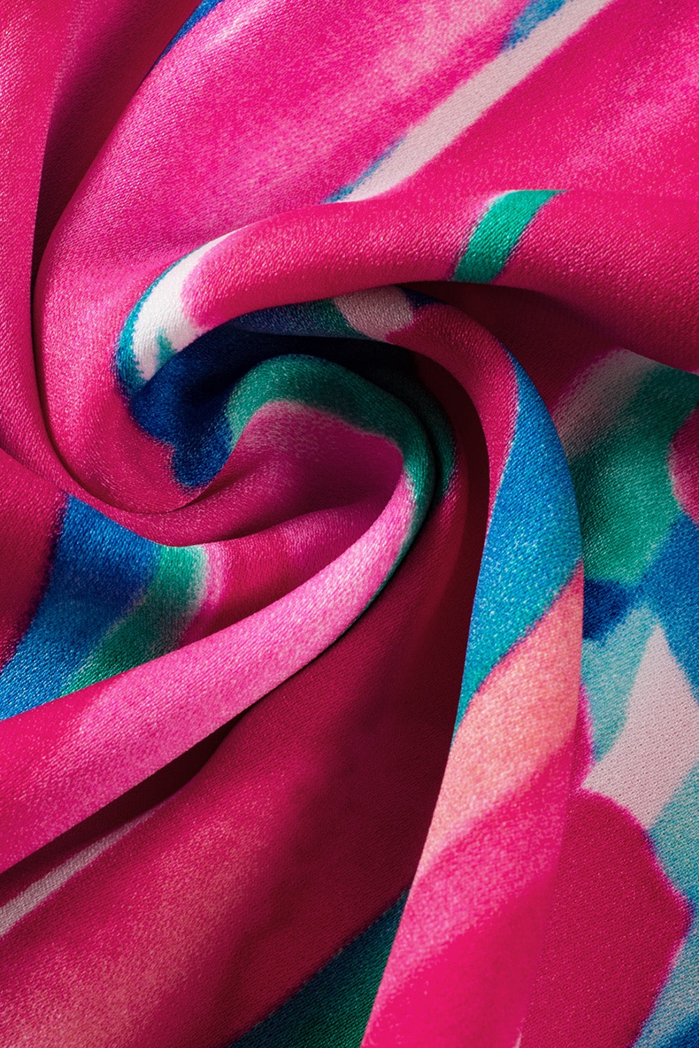 Rose abstract brushwork blouse