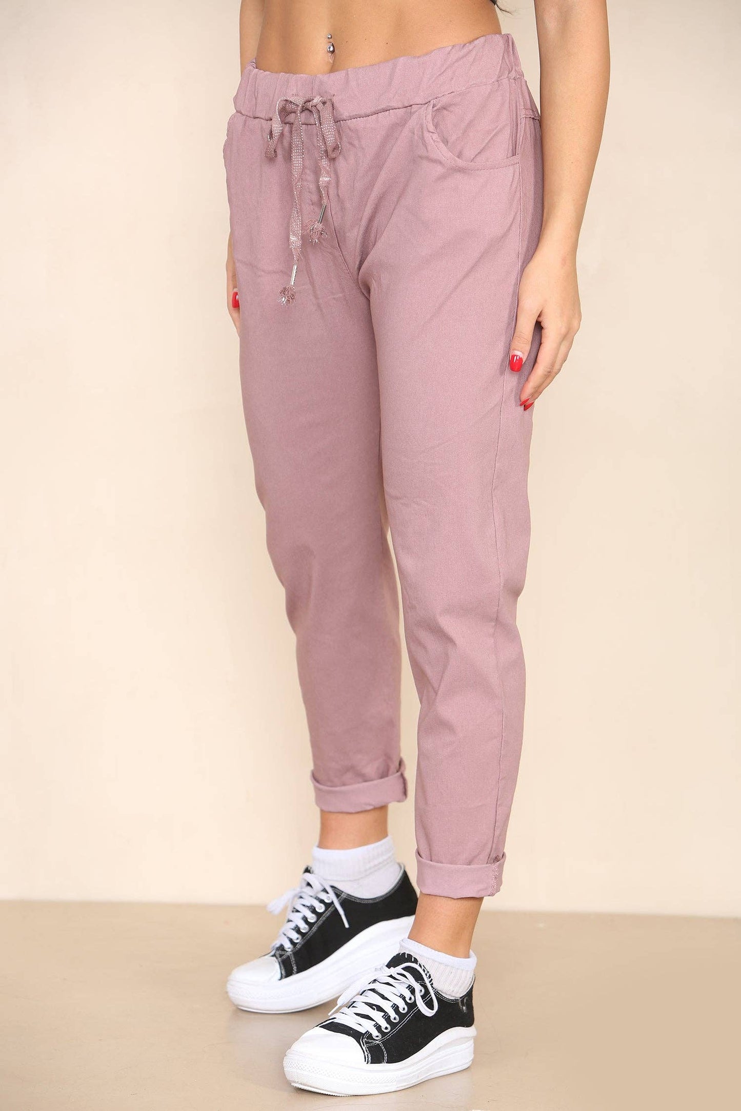 Plain Bi-Stretch Magic Trousers