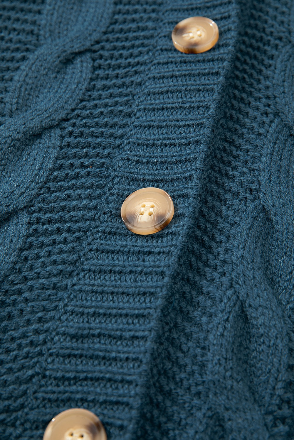 Teal longline cardigan