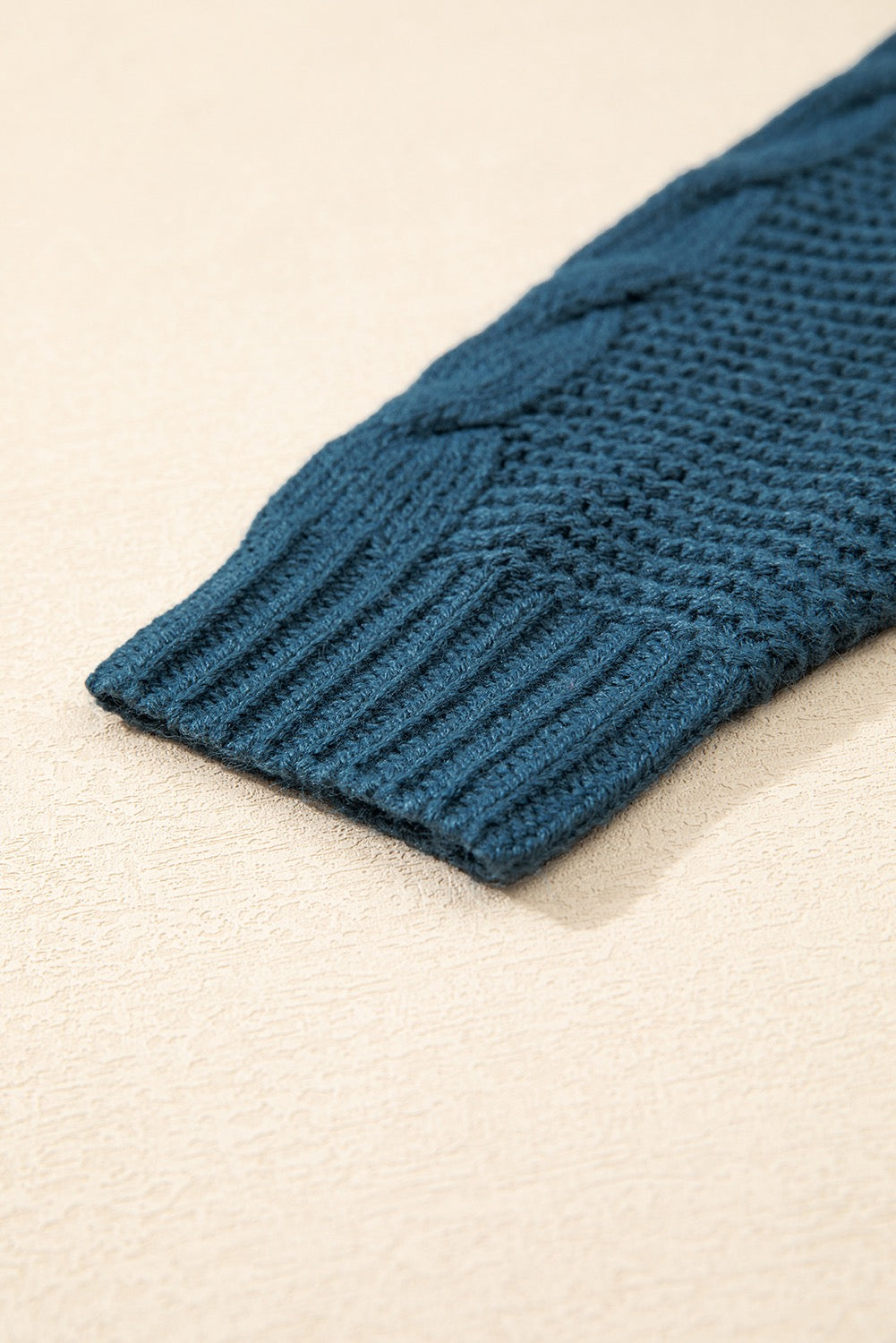 Teal longline cardigan
