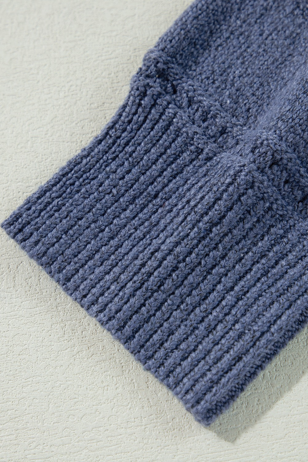 Boat neck drop shoulder sweater