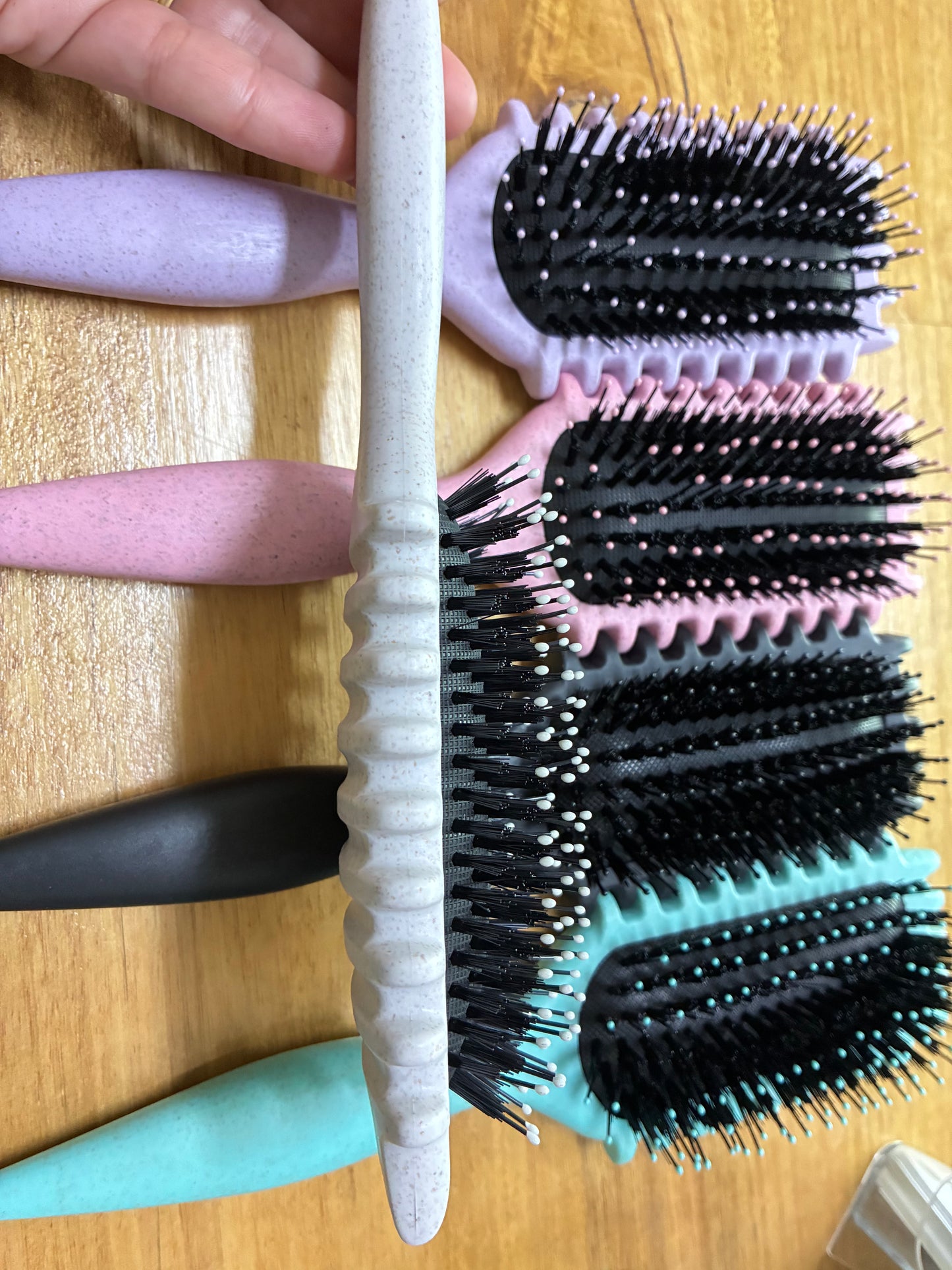 Curl paddle hair brush