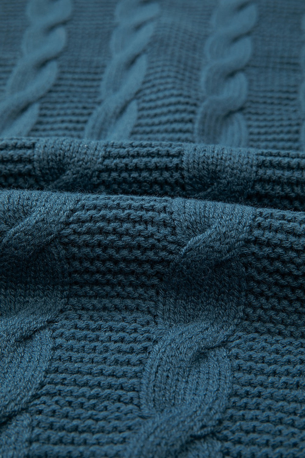 Teal longline cardigan