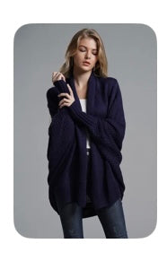 Open Front Batwing Cardigan