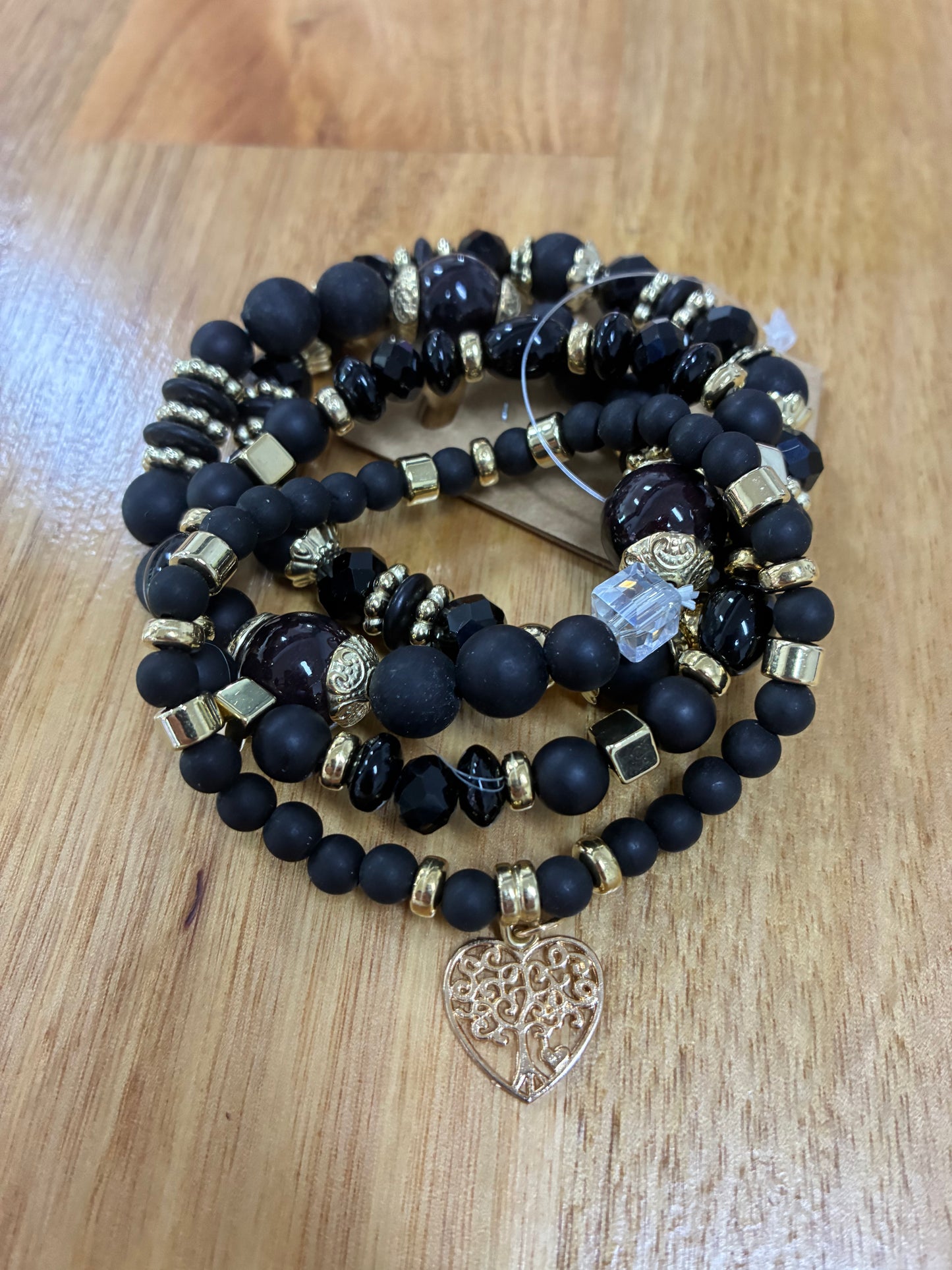 4 Piece Beaded bracelet sets- Multi Colours Available