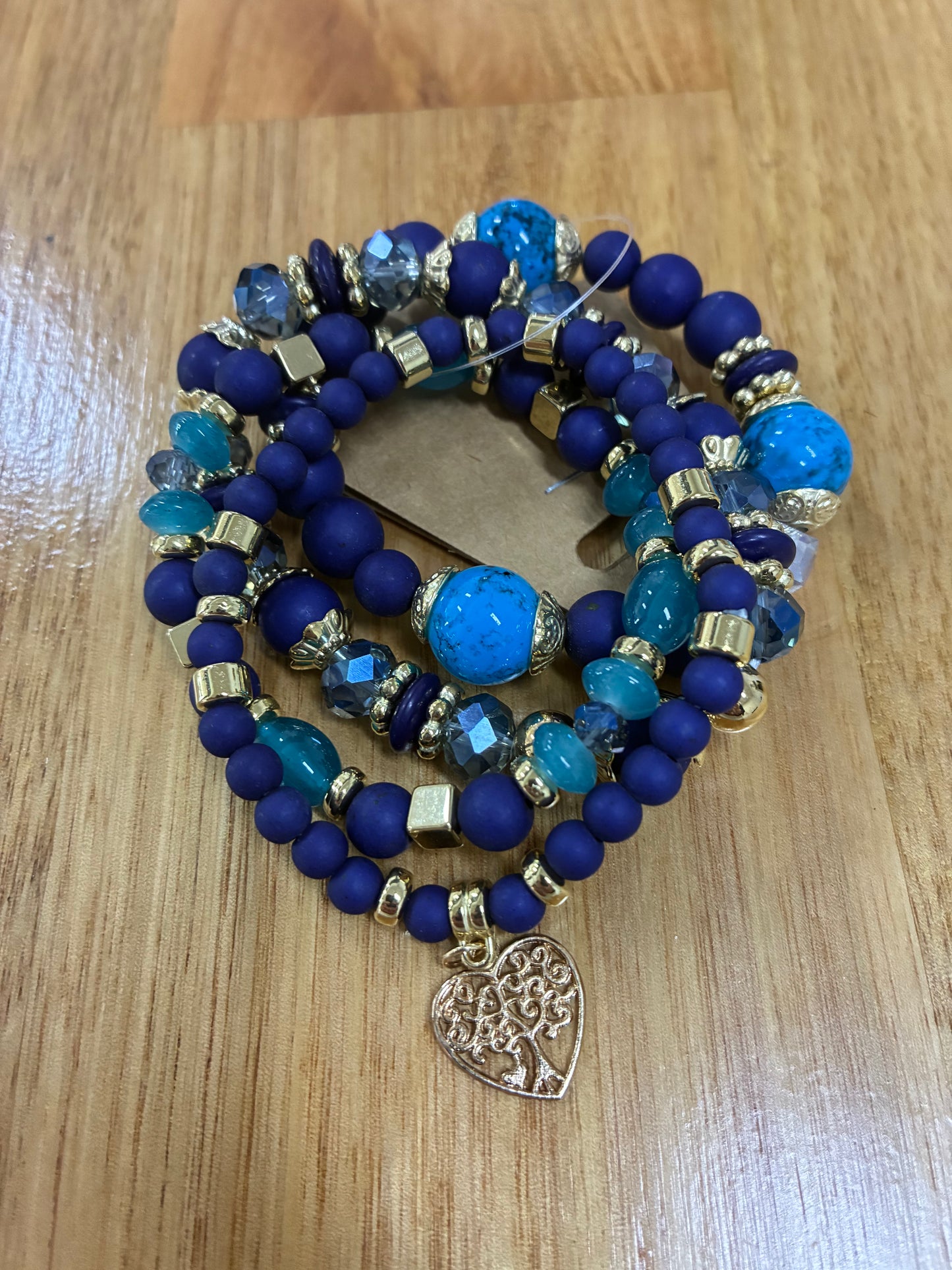 4 Piece Beaded bracelet sets- Multi Colours Available