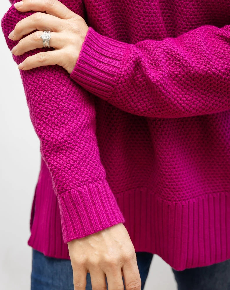 Maple Cotton Knit - Plum
