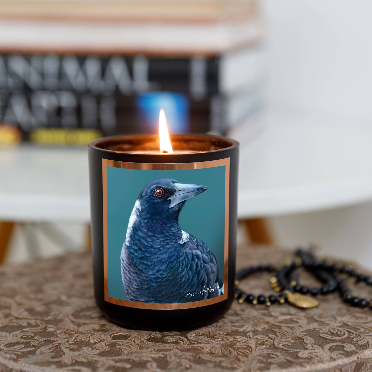 Australian artist soy candle | Patchouli Cedarwood | 50+hrs