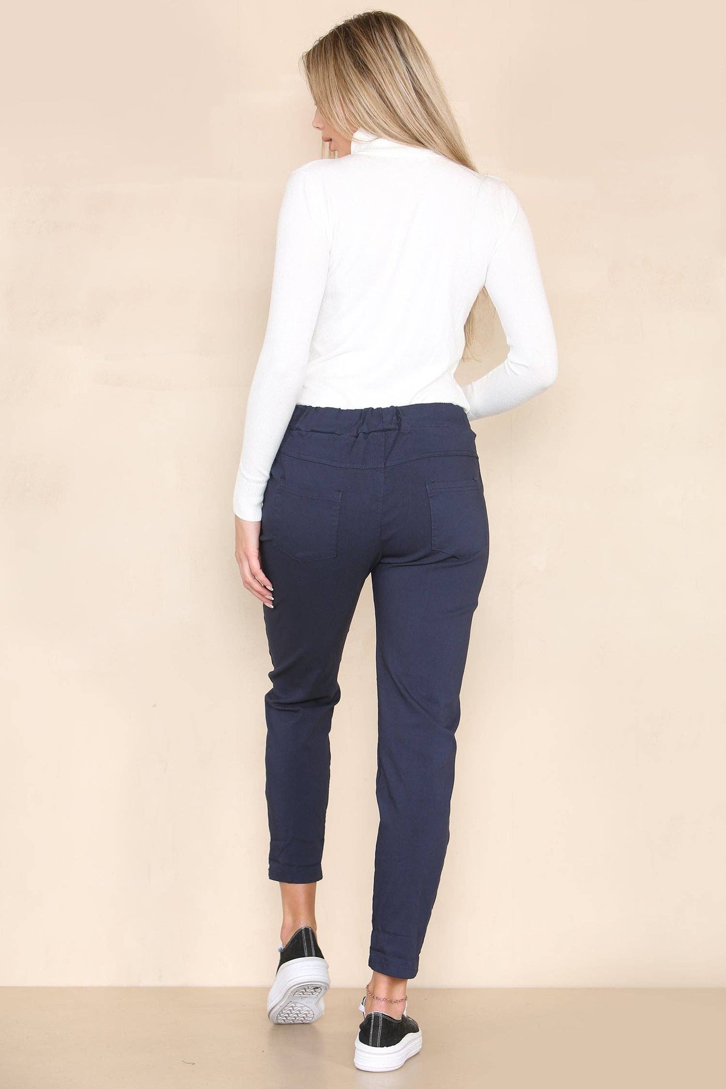 Plain Bi-Stretch Magic Trousers