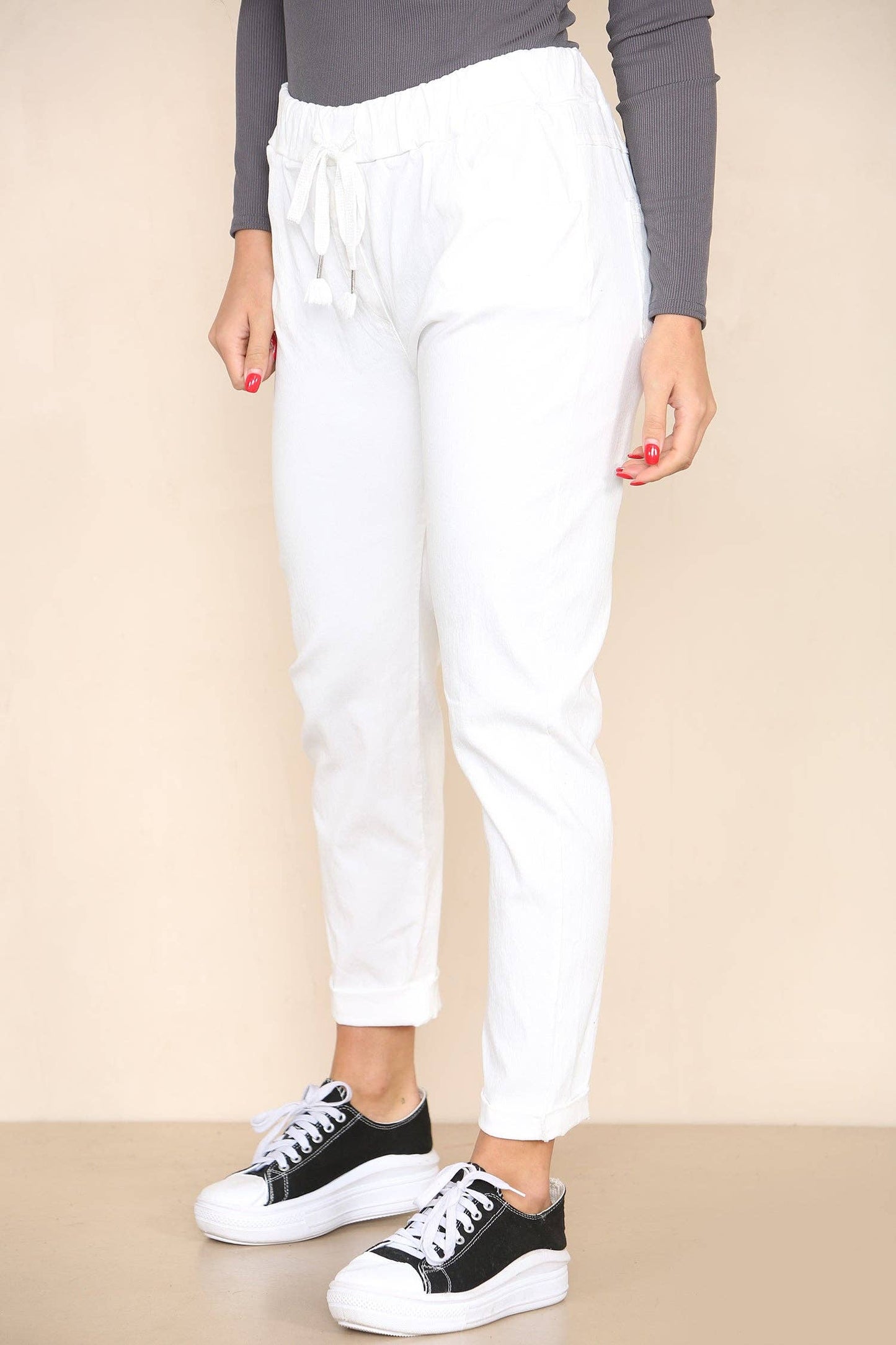 Plain Bi-Stretch Magic Trousers
