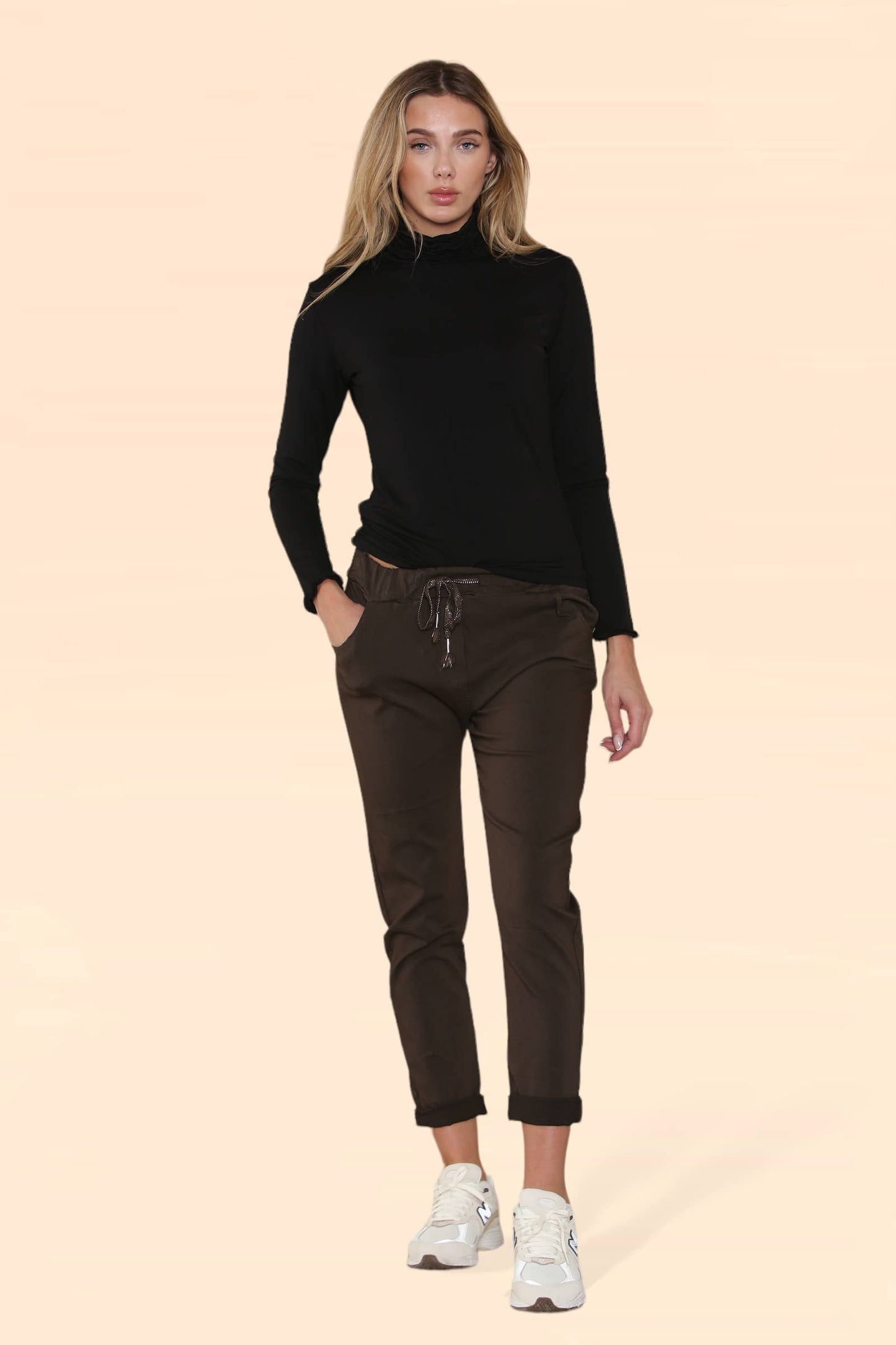 Plain Bi-Stretch Magic Trousers