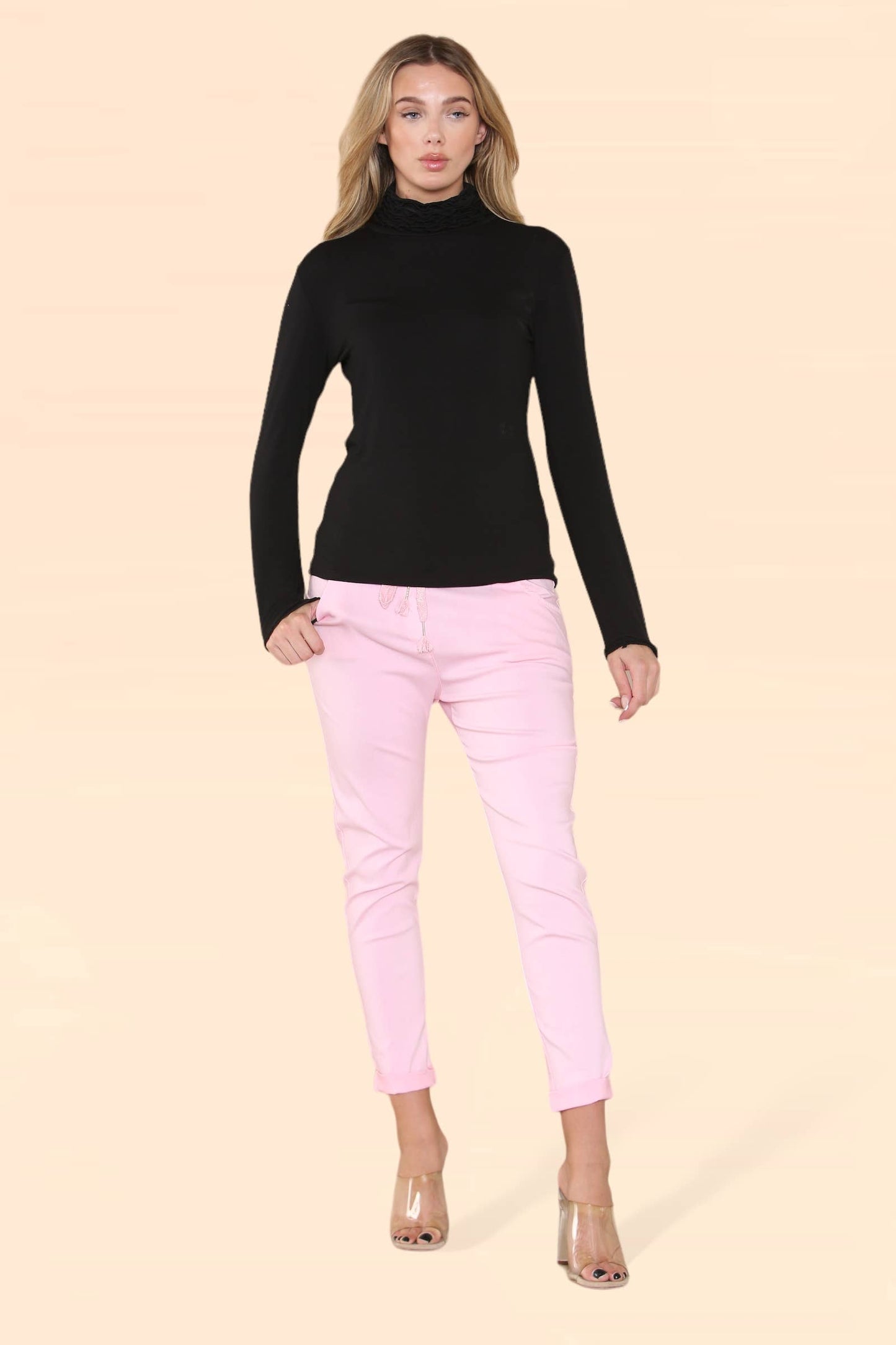 Plain Bi-Stretch Magic Trousers