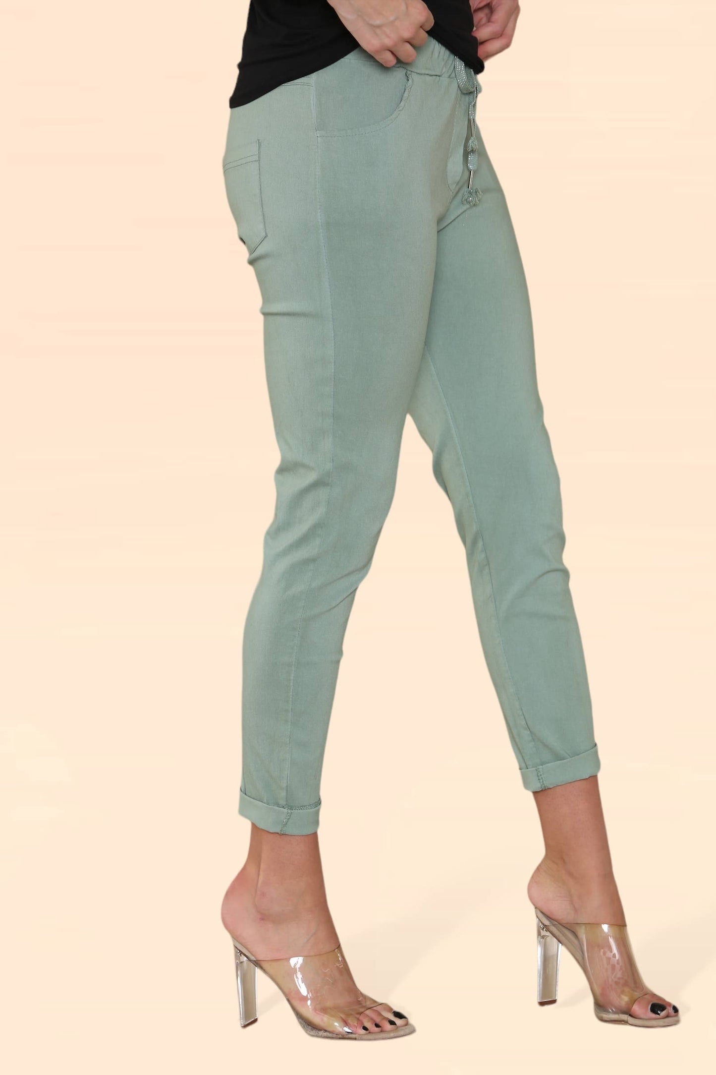 Plain Bi-Stretch Magic Trousers