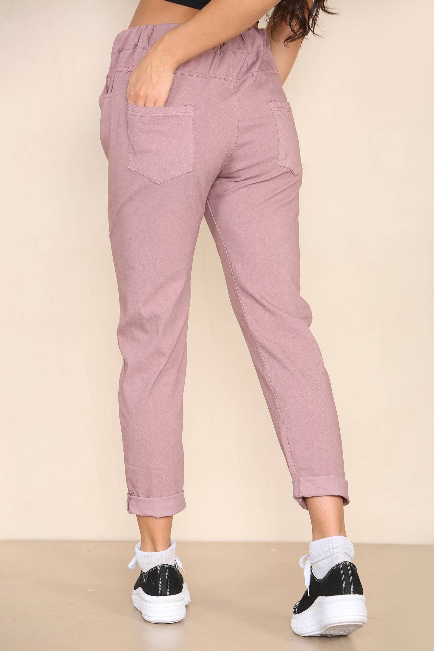 Plain Bi-Stretch Magic Trousers