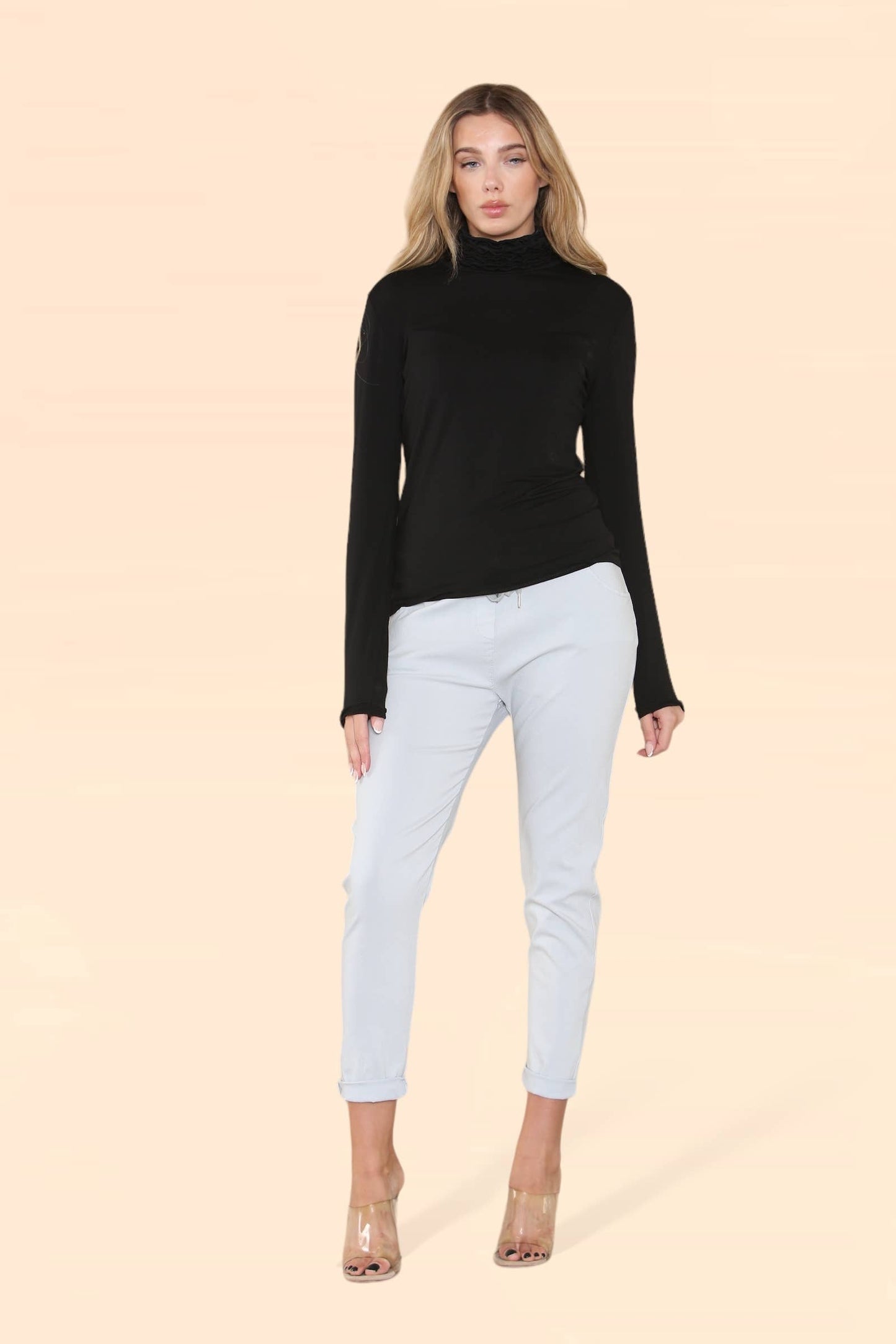 Plain Bi-Stretch Magic Trousers