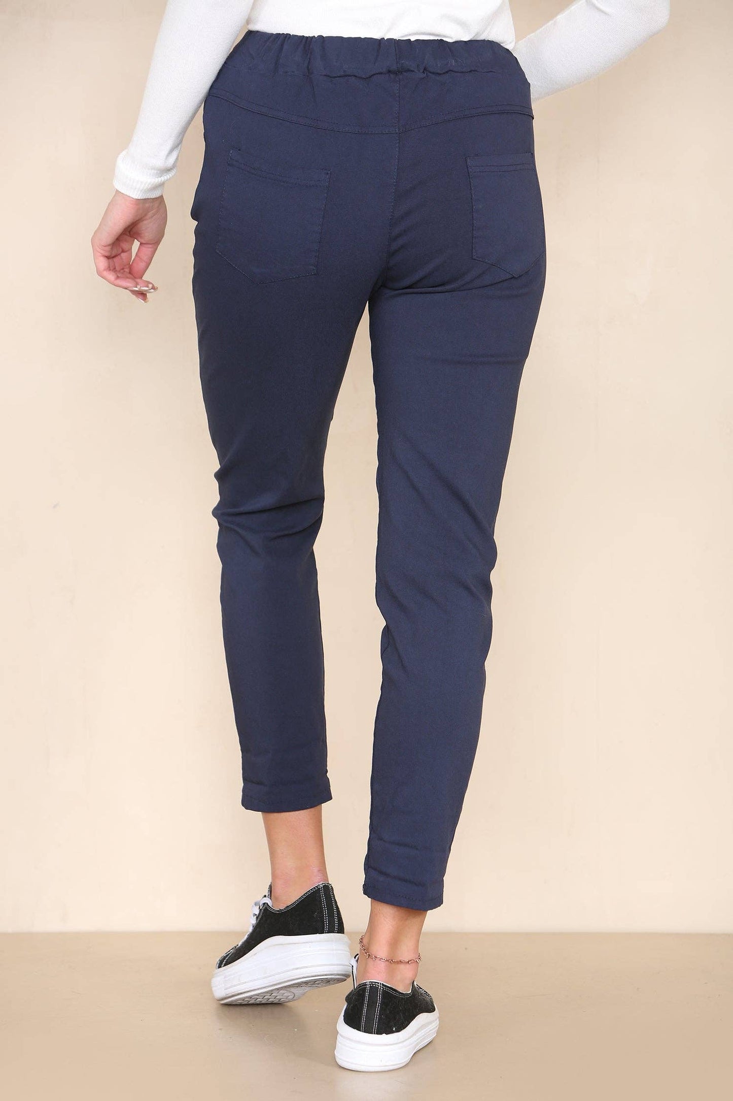 Plain Bi-Stretch Magic Trousers