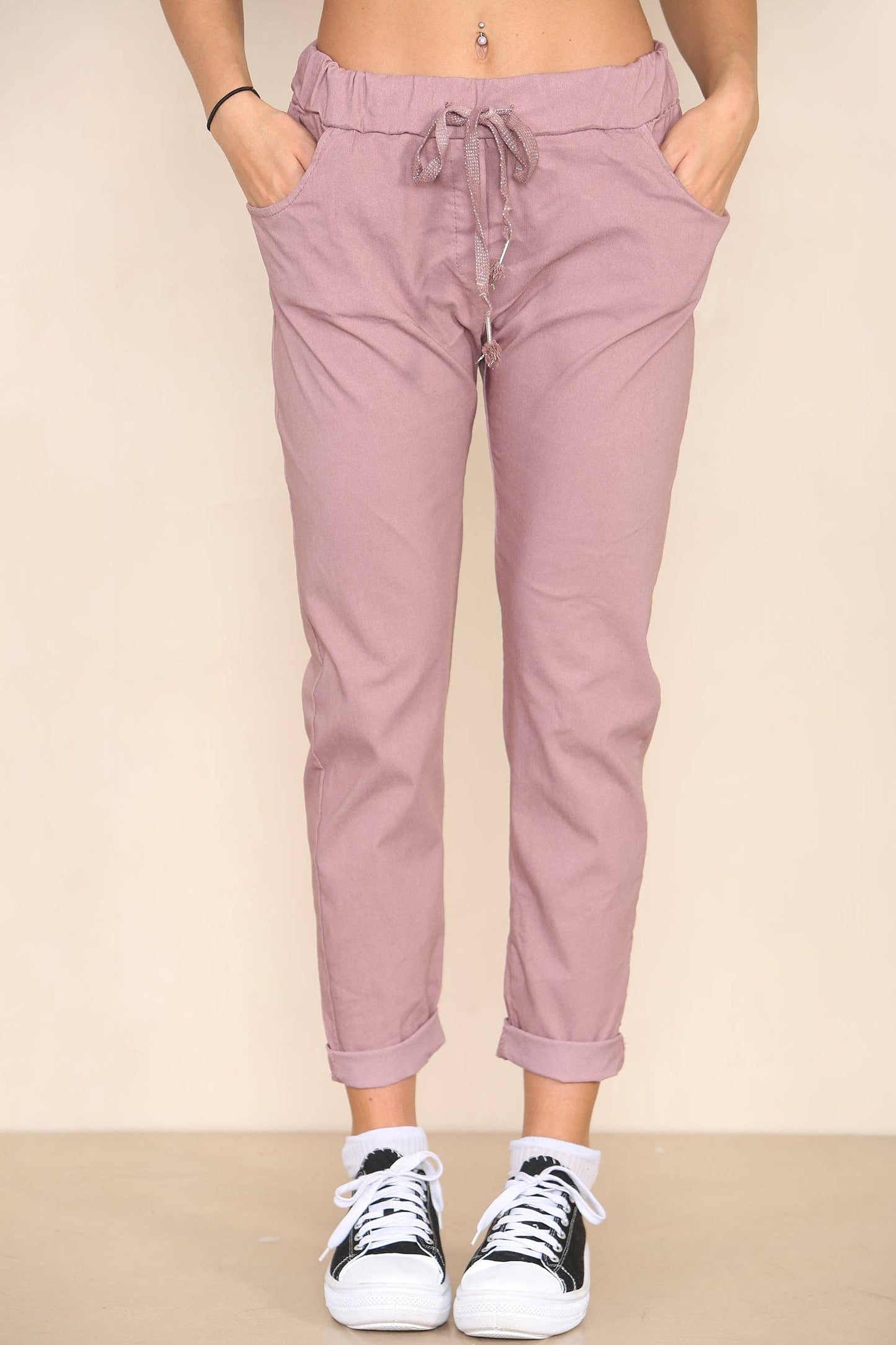 Plain Bi-Stretch Magic Trousers