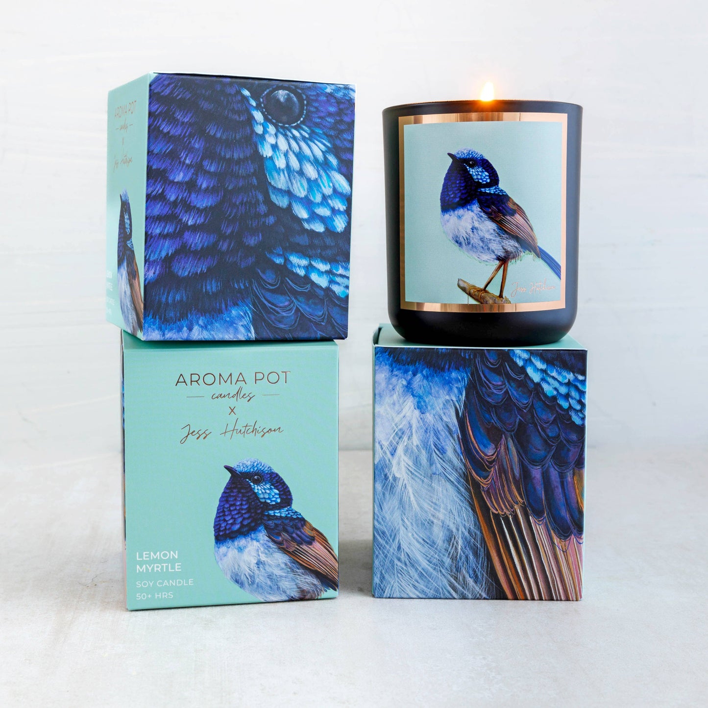 Australian artist soy candle | lemon myrtle | 50+hrs