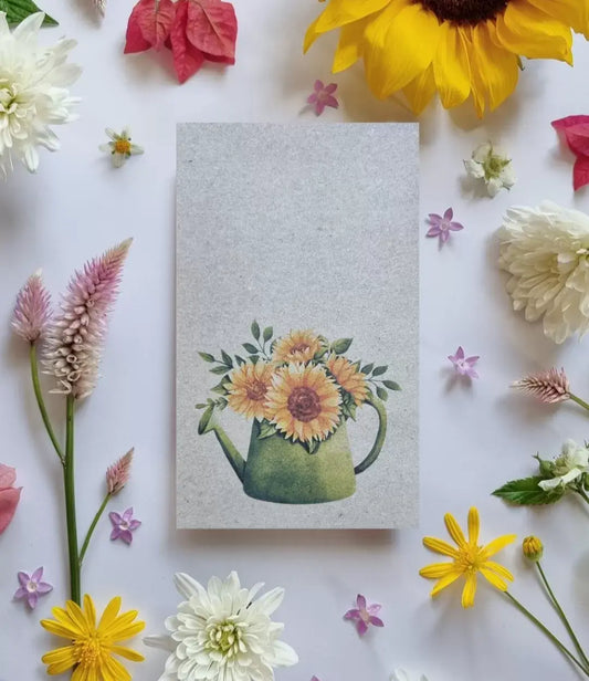 Sunflower Watering Can Green - Sunflower Seeds